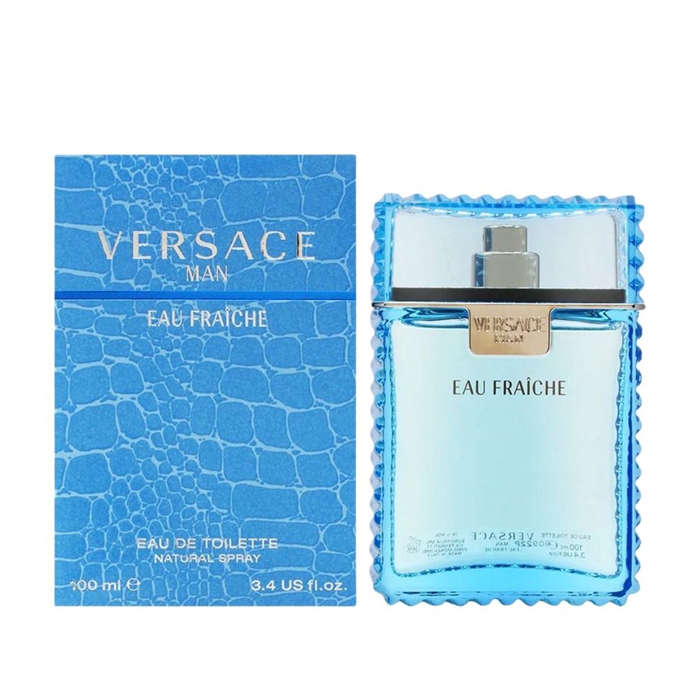 Versace Man Eau Fraiche Eau de Toilette Cologne Men 3.4 fl Oz 100ml